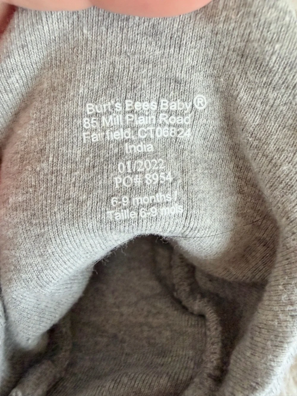 Burt’s Bees Baby Soft Knit Gray Booties